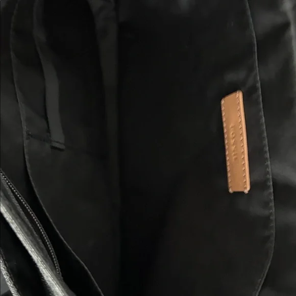 EUC Fossil Gray and Tan Messenger Bag holds laptop. - Picture 11 of 16